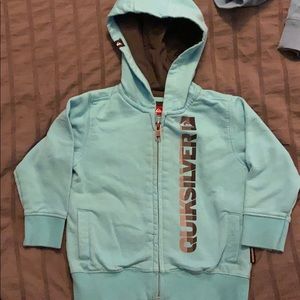 Toddler Quiksilver zip up sweatshirt